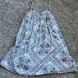 3/$12 Kohl’s Boho Blue and White Mini Dress